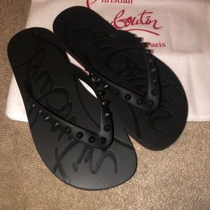 CHRISTIAN LOUBOUTIN FLIP FLOPS